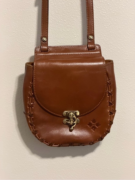 Patricia Nash Handbags - Patricia Nash Brown Leather Crossbody Saddle Bag